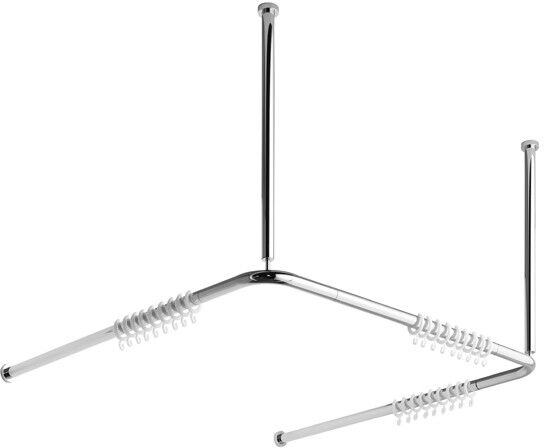 AVENARIUS Duschvorhangstangensystem, U-Form,120x120x120 cm,Serie free living! 9004807010