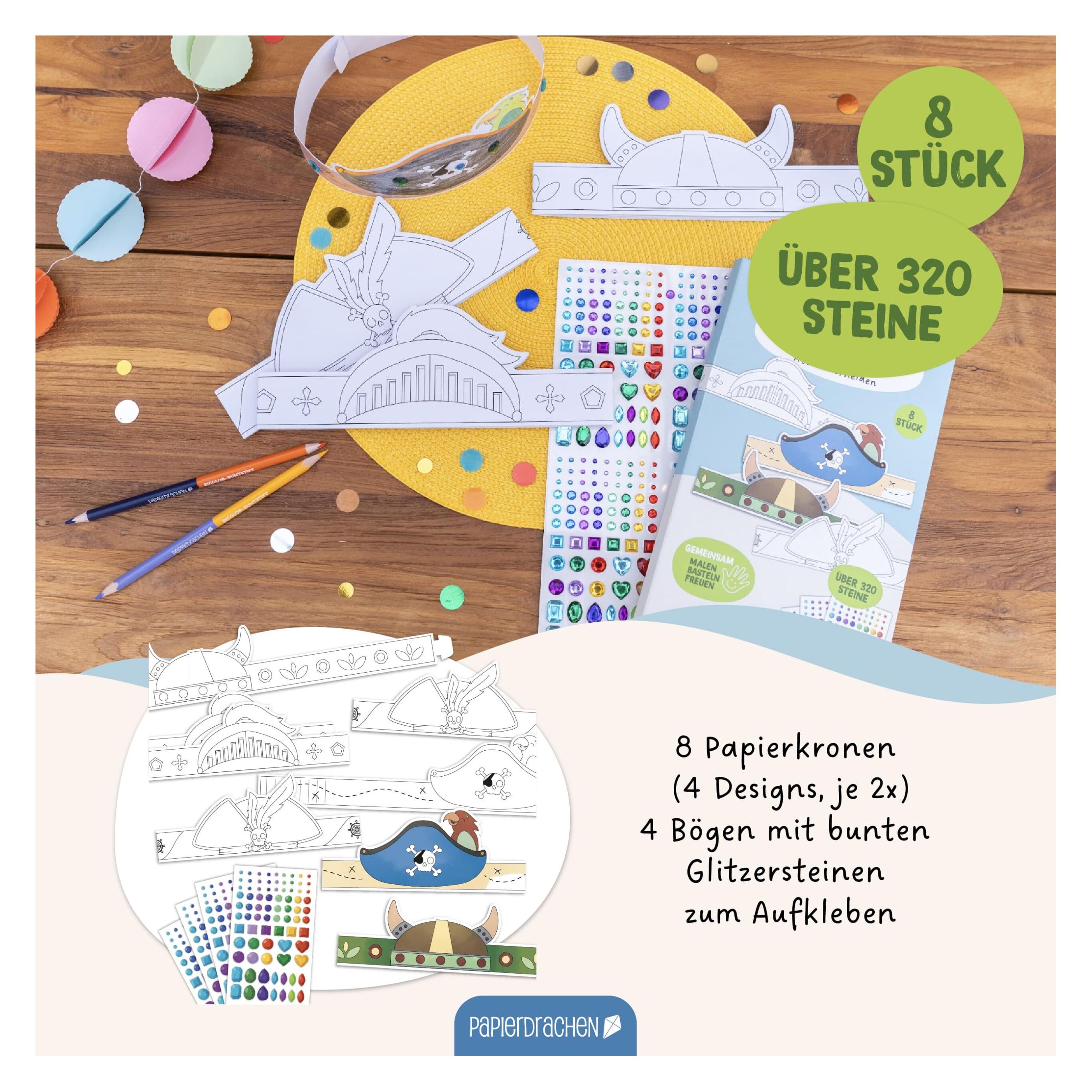 Papierdrachen Bastelset Papierhelme und -hüte Kämpfer (71721756)