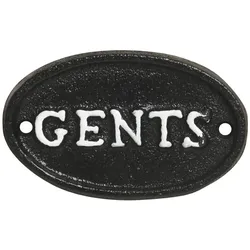Chic Antique Türschild aus Eisen, Gents