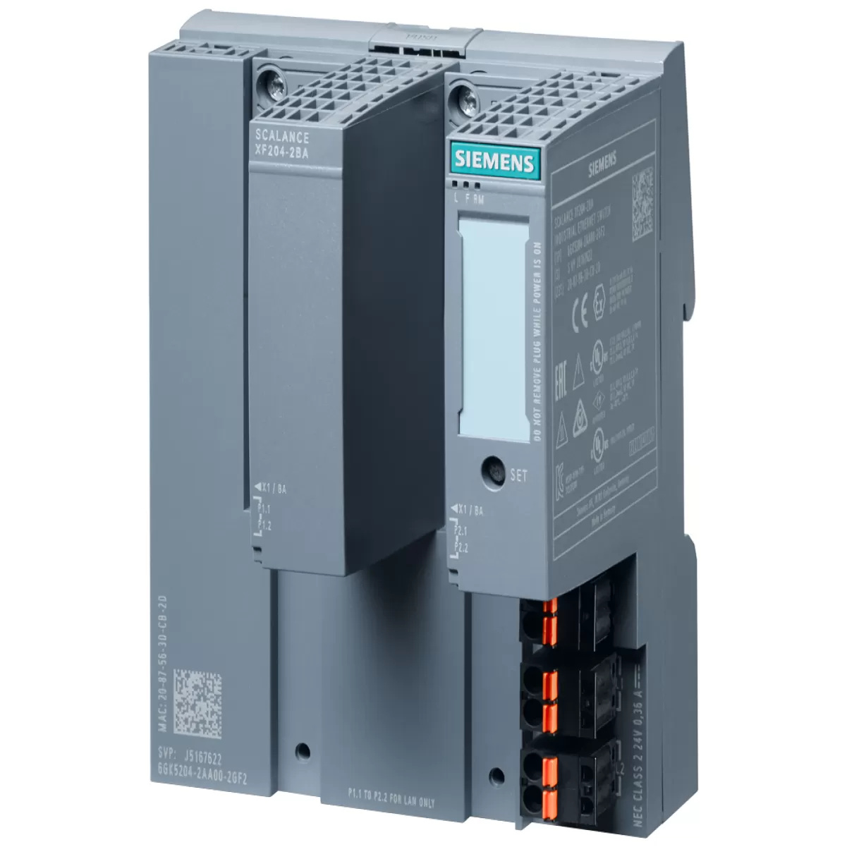 Siemens SCALANCE XF204-2BA, Managed