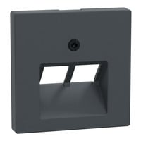 Zentralplatte für Universal-Anschluss-Einsätze im Design System M, Typ 298014 anthrazit, Retail