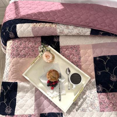 Salem Harvest Bedspread by BrylaneHome in Pink Multi (Size KING)