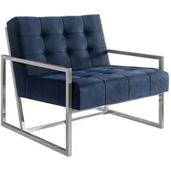 LOUNGESESSEL Duban Blau Samtstoff
