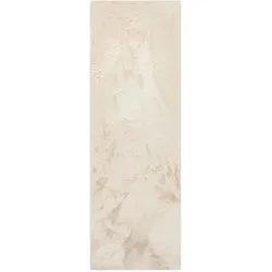 benuta Nest - Kunstfell-Teppich Dave Cream 80x240 cm