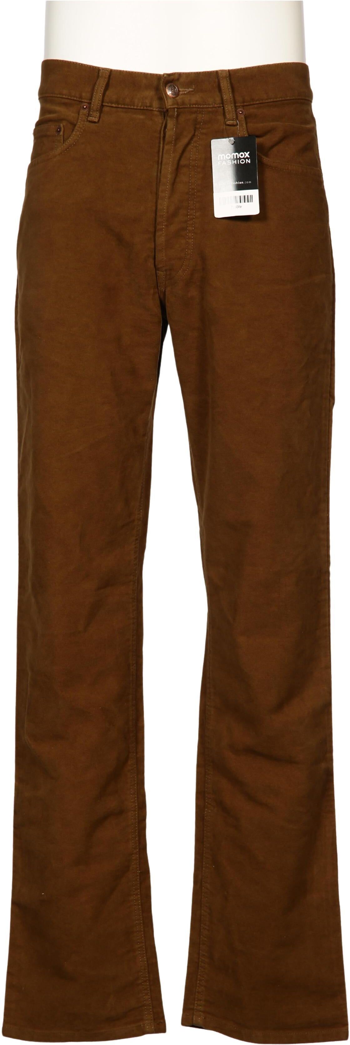 MCS Marlboro Classics Herren Stoffhose, Braun, Gr. W32, Baumwolle - Second Hand