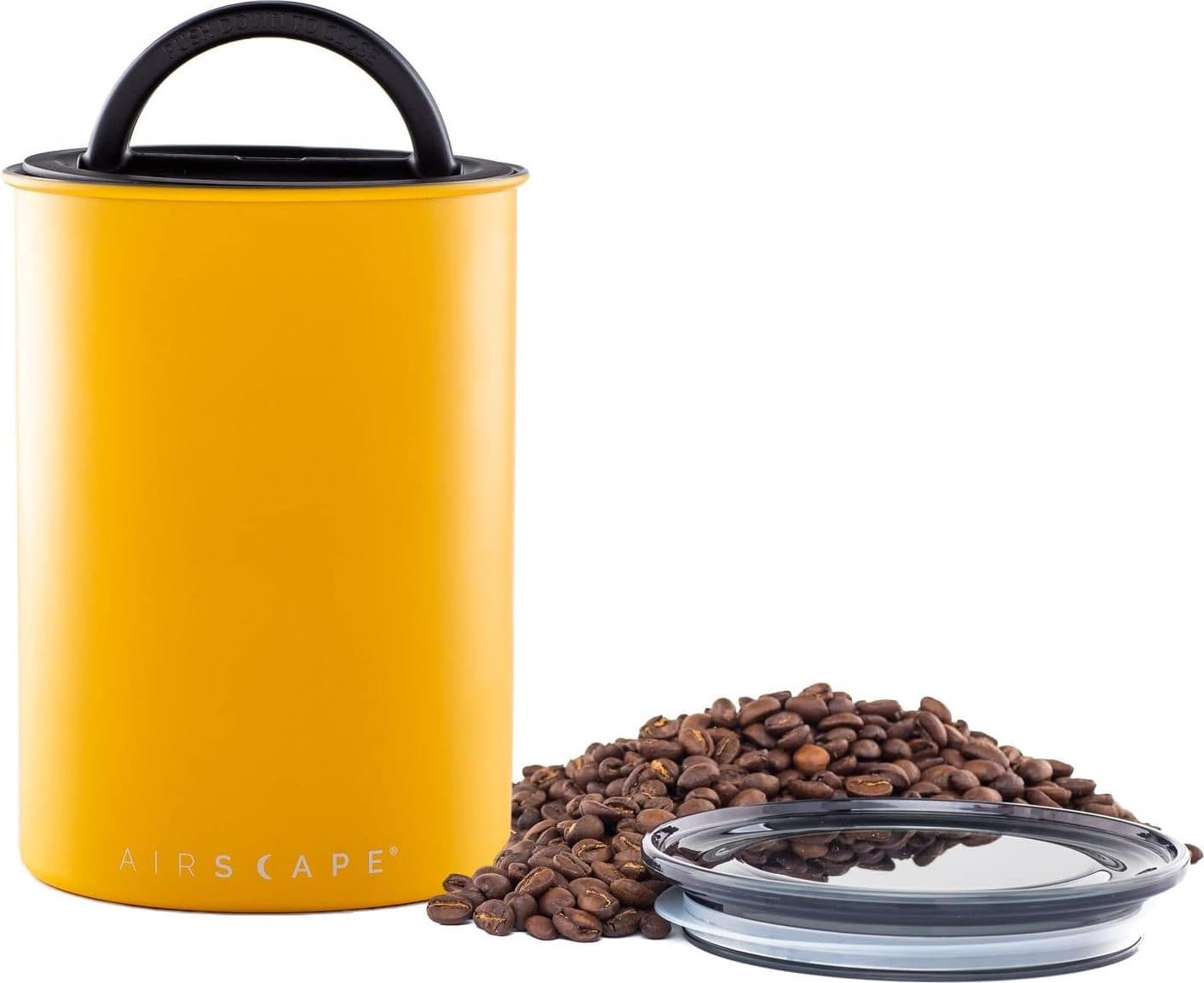 Airscape luchtdichte RVS koffiecontainer, vacuum vershoudcontainer, brons
