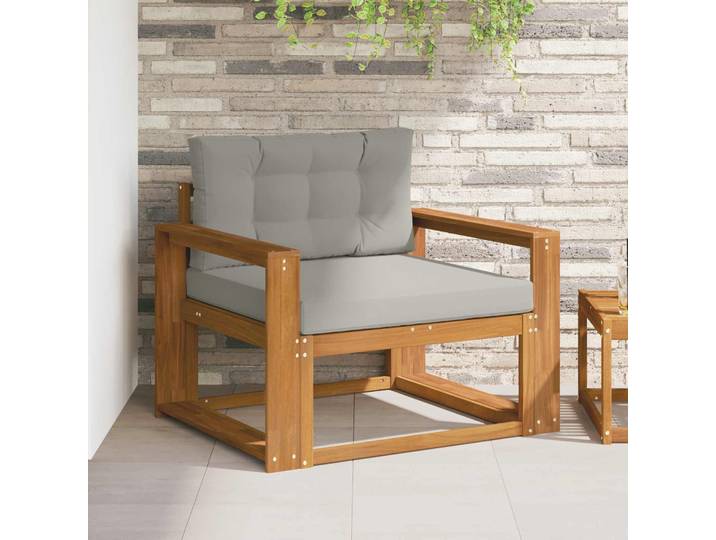 vidaXL Outdoor Mittelsofa Natur