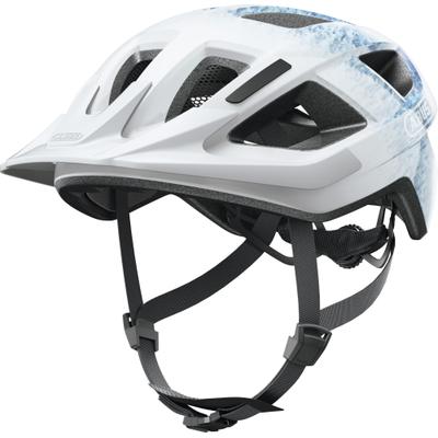 Fahrradhelm ABUS "ADURO 3.0" Gr. S, weiß (paint blau), Helme, S Kopfumfang: 51cm - 55cm