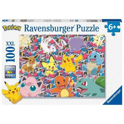 Kinderpuzzle 100 XXL Teile - Pokémon - Bereit zu kämpfen!