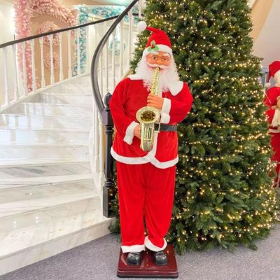 Inspired Finds 70in Life Size Animated Singing Dancing Santa Claus Holiday Display Decoration flower