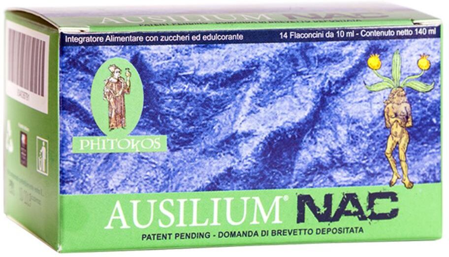 DEAKOS Srl Ausilium Nac - Integratore Alimentare di N-Acetilcisteina (NAC) - 14 Flaconi da 10ml