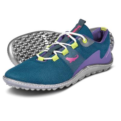 Barfußschuh LEGUANO "SPINWYN", Herren, Gr. 43, blau (blau kombiniert), Textil, Schuhe Barfußschuh, für Maschinenwäsche geeignet, Freizeitschuh, Halbschuh, Schnürschuh, Topseller