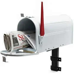 Wiltec, Briefkasten, Set US Mailbox 180x220x480mm amerikanischer Briefkasten Halterung (18 x 22 x 48 cm)