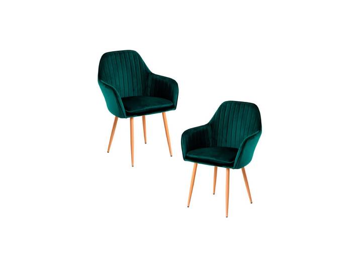 2er Set Stühle Chic - Vert