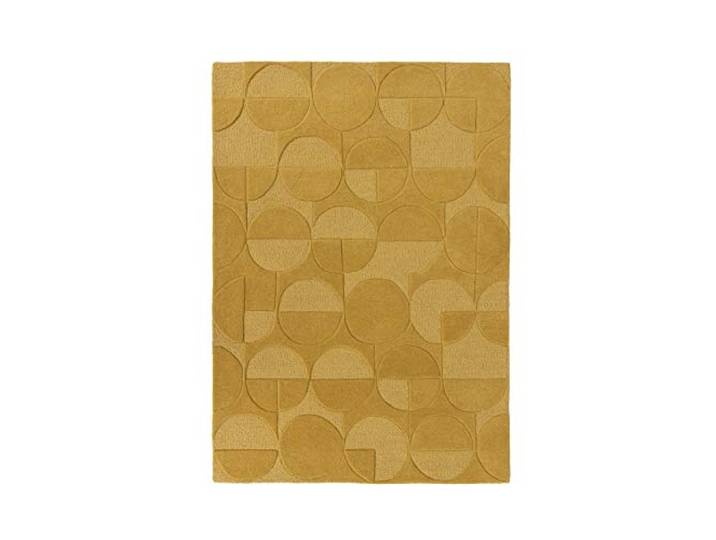 Flair Rugs Moderno Gigi Teppich, 100 % Wolle, handgeschnitzt, 160 x 230 cm, Ocker