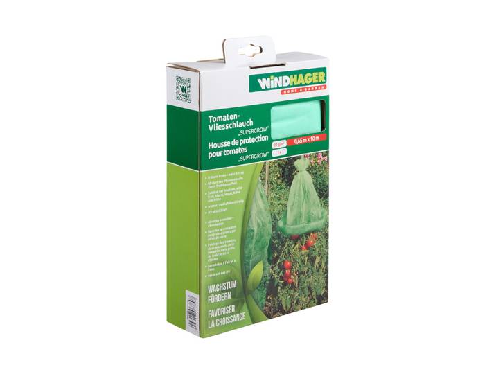 Windhager Tomaten-Vliesschlauch Supergrow 10 m × 65 cm