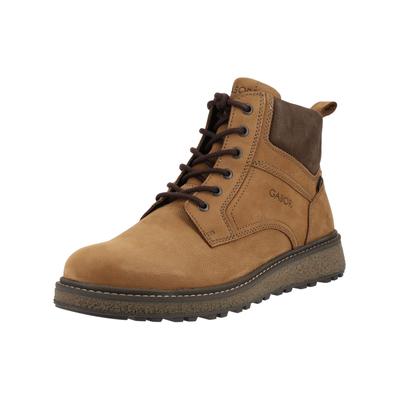 Schnürstiefelette GABOR "Gabor Stiefelette Nubukleder", Herren, Gr. 46, erde, Nubukleder, Schuhe Schnürstiefelette