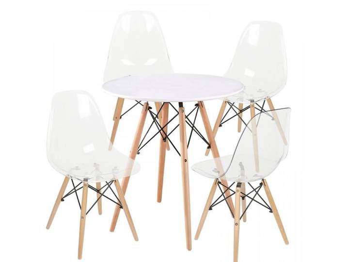 KEDIA Table d'appoint Ronde de Style Scandinave Blanc 70*70CM Robuste et Durable Facile à Nettoyer Peu Encombrant