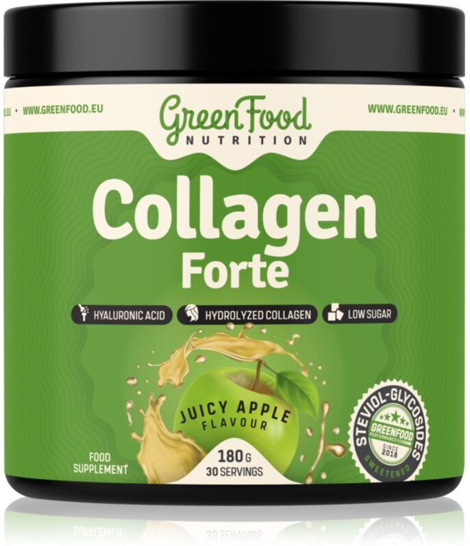 GreenFood Nutrition Nutrition Collagen Forte collagène saveur Juicy Apple 180 g
