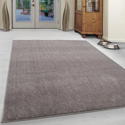 Teppich AYYILDIZ TEPPICHE "ATA, auch als Läufer und in rund", beige, B:140cm H:10mm L:200cm, Kunstfaser, Teppiche, Teppich, Kurzflor, uni, große Farbauswahl, robust, Fußbodenheizungsgeeignet