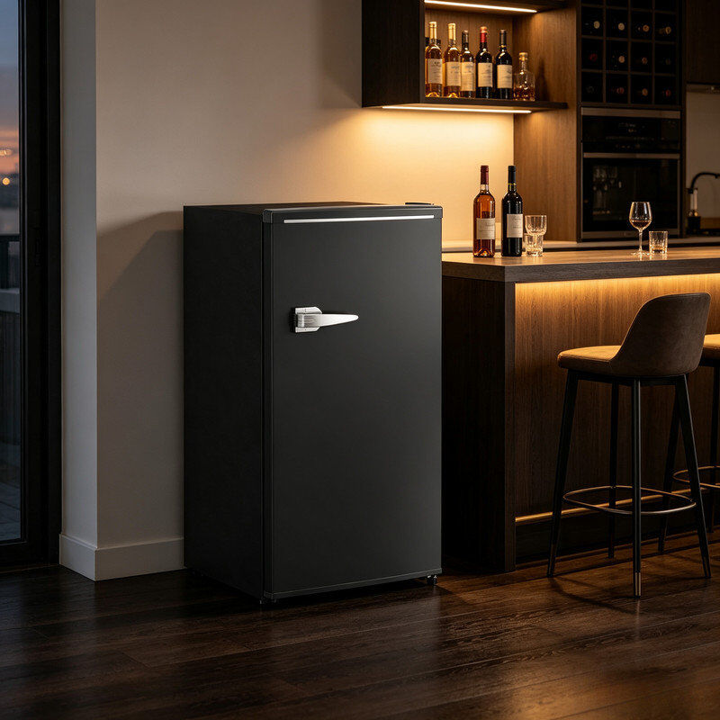CLIY Mini Fridge Black 82.5cm H X 45.3cm W X 42.5cm D