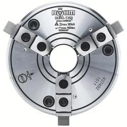 Röhm DURO-T 500, 3-Backen, Zylindrische Zentrieraufnahme, Grund- und Aufsatzbacken - 437495