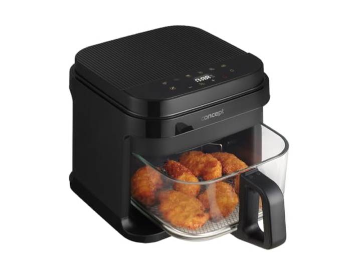GLASS & FAST Friteuse à air chaud 5\,5 L FR5500\, Noir