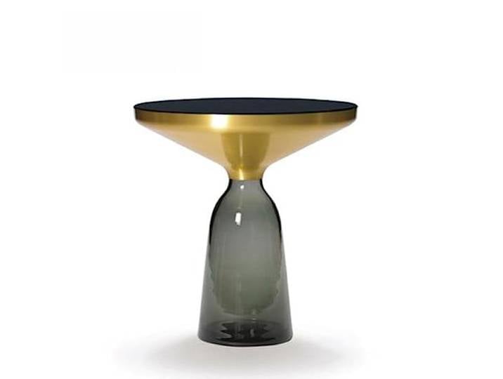 Beistelltisch Runder Beistelltisch, kleiner Nachttisch, Couchtisch, Beistelltisch for Wohnzimmer, Schlafzimmer, kleine Räume, moderner Heimdekor-Nachttisch mit Glassockel Kaffeetisch Kleiner Sofatisch
