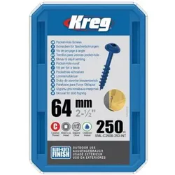 Kreg Blue-Kote Maxi-Loc Taschenlochschrauben | SML-C250B-250-INT