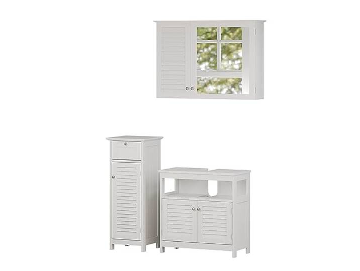 Vicco Badmöbel-Set Riad, Weiß 60 cm