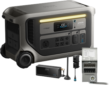 Anker SOLIX F3000(UL9540 Certificated) + Power Saver Kit + Transfer Switch