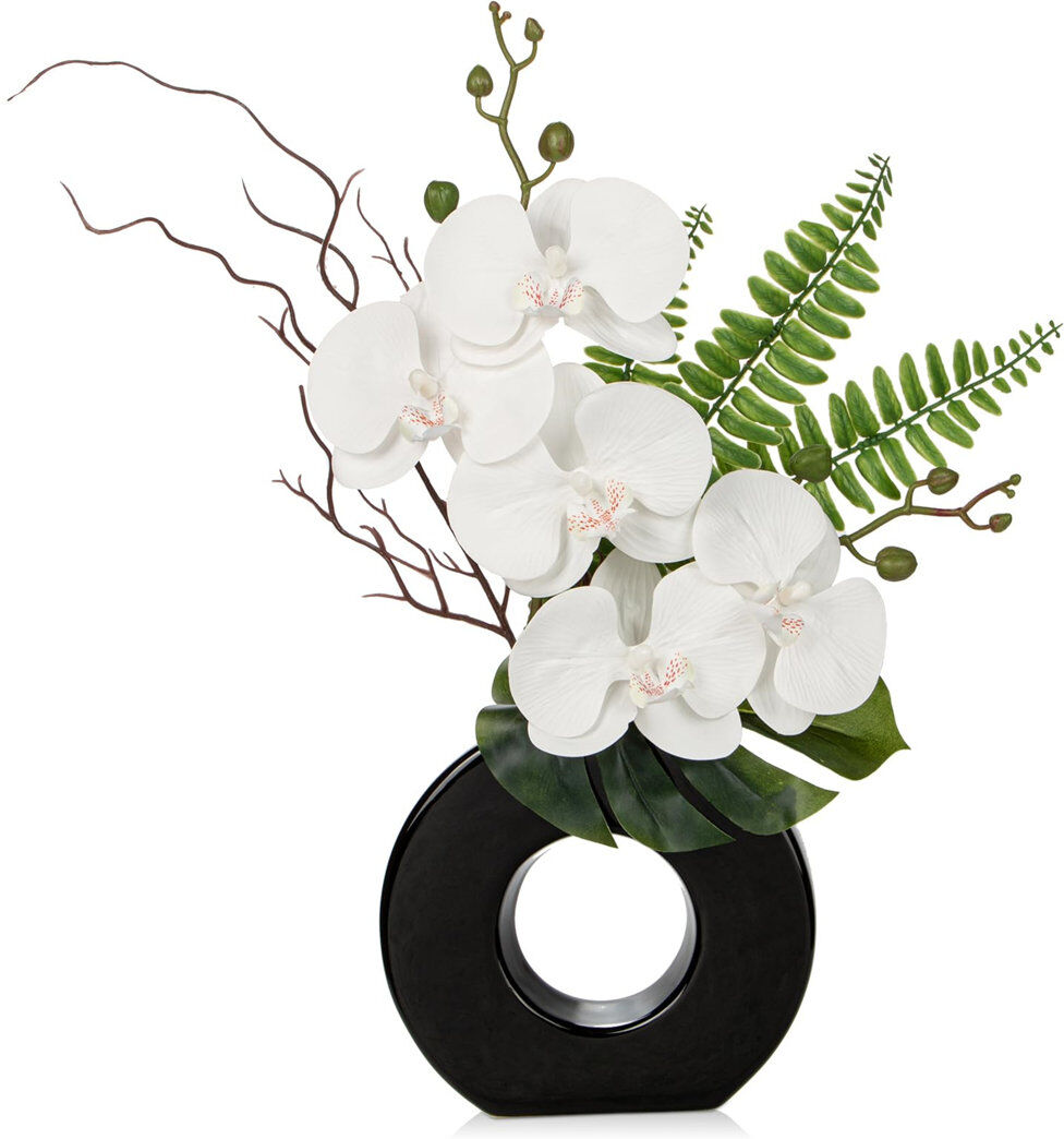 The Seasonal Aisle Arrangement in Vase Black/White