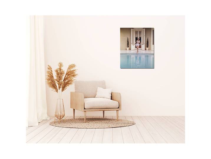 Bild Touching water with foot Metal: Aku-Dibond Multicolor 50 x 60cm