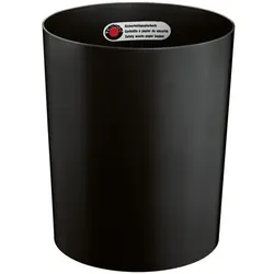 Zwingo Sicherheits-Papierkorb 20 Liter schwarz, 28x34x28 cm