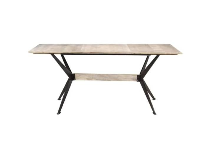 HKQWPBF Esstisch 180x90x76 cm Massivholz Mangoholz Massivholz Mangoholz, dichter Maserung, belastbar, verschleißfest, handwerkliche Verarbeitung, Industrie-Stil, Esszimmer