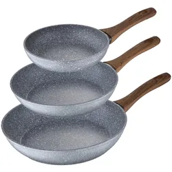 San Ignacio Daimiel - Set mit 3 Bratpfannen (22/24/26cm) in Grau