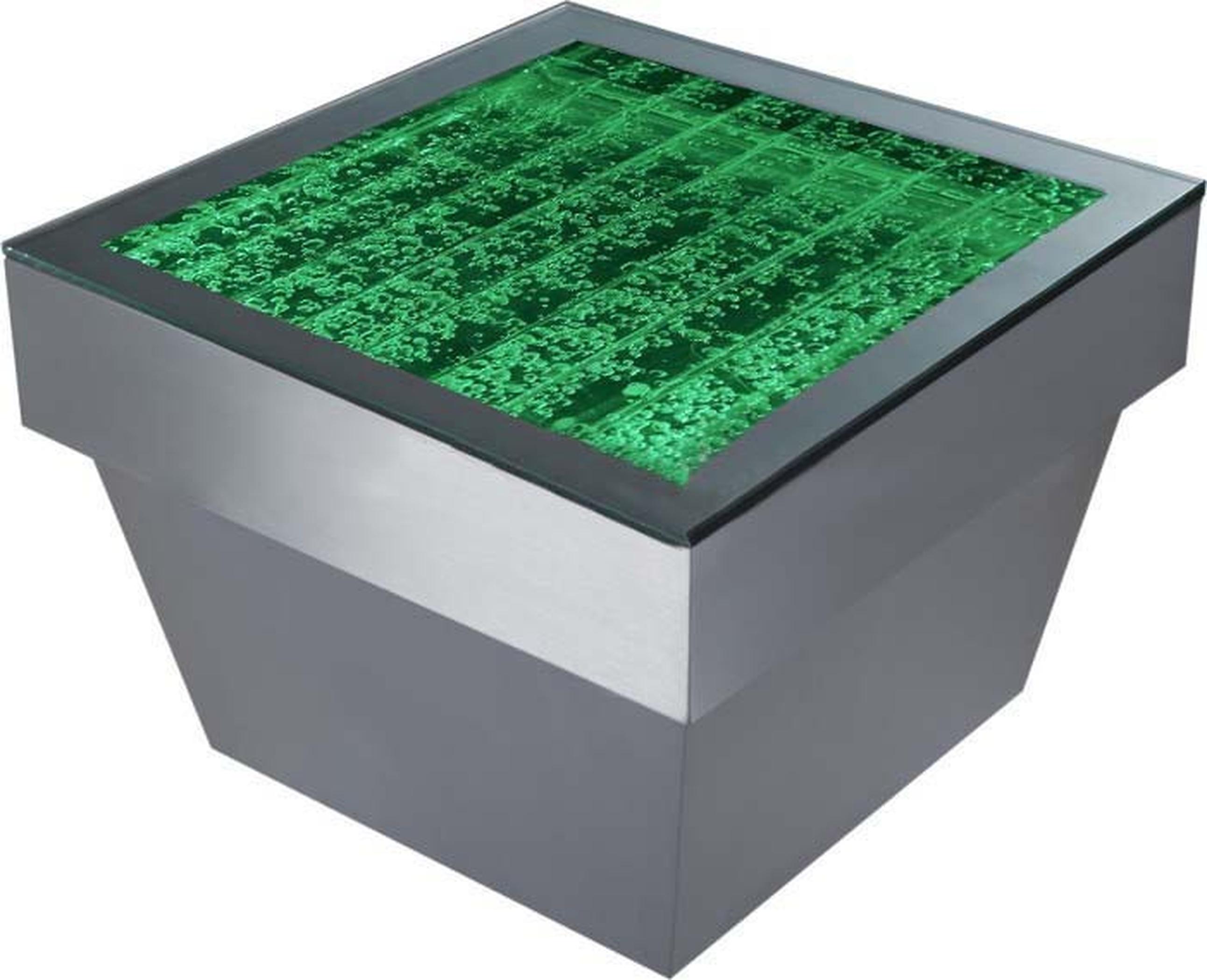 Design Tisch Couchtisch Wasser Säulen Säule Water Sofa Tische LED Beleuchtet Neu