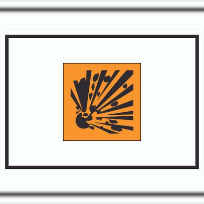 HB-Druck Schild Gefahrensymbol Explosionsgefahr Symbol A3 (297x420mm)
