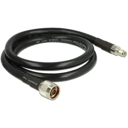 Delock RP-SMA Stecker zu N-Stecker, 1m (Antennenkabel), Antennenkabel