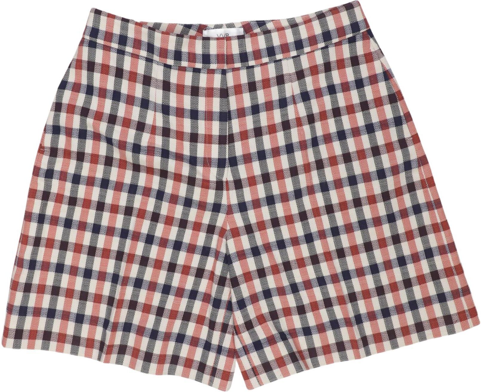 Victoria Beckham Damen Shorts, Mehrfarbig, Gr. M (UK 12), Baumwolle / Elasthan / Synthetik / Viskose - Second Hand