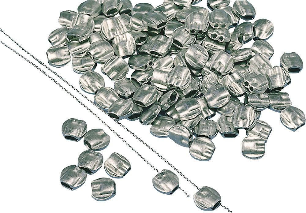 kaiserkraft Plomben, Blei, VE 2000 Stk, 10 x 10 mm