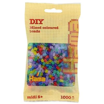 HAMA Perlen Midi - Transparent Mix 1000 Perlen