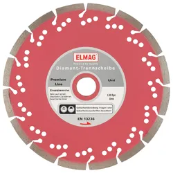 ELMAG Diamantscheibe PREMIUM LINE - UNI (Bohrung: 25,4 mm) - 61592