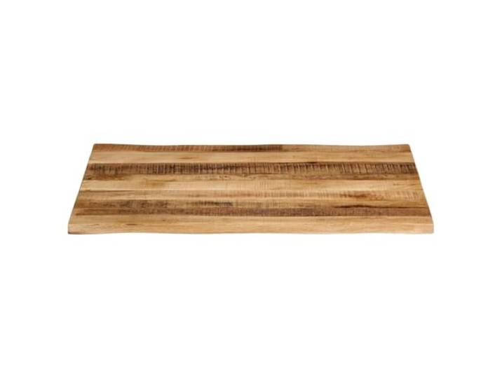 KTHLBRH Tischplatte mit lebenden Kanten, 100 x 80 x 3,8 cm, Massivholz Strapazierfähiges tropisches Holz, natürliche unbehandelte Oberfläche, leicht zu reinigen, für Zuhause und Büro