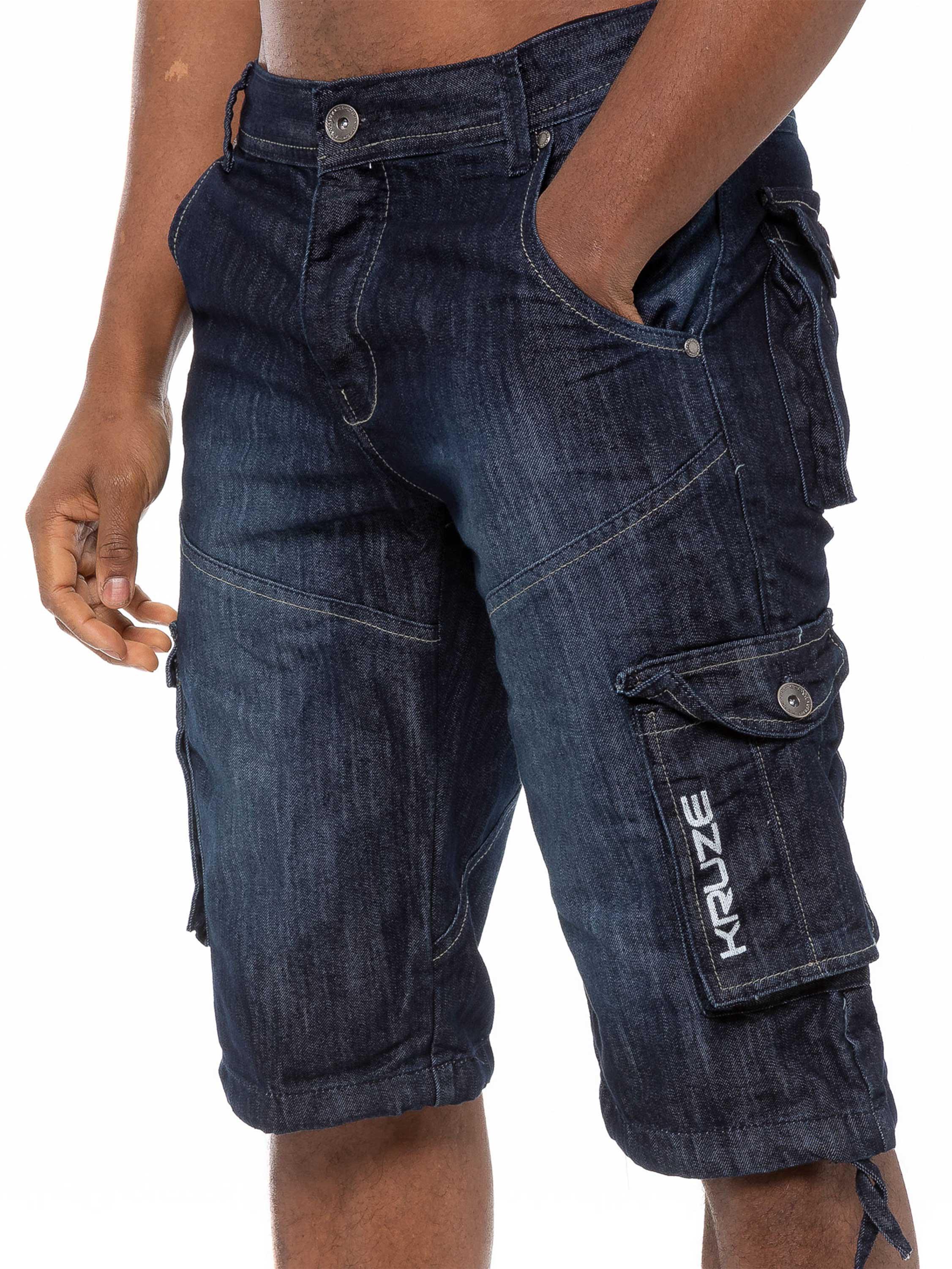 Kruze Herren Cargo Combat Shorts