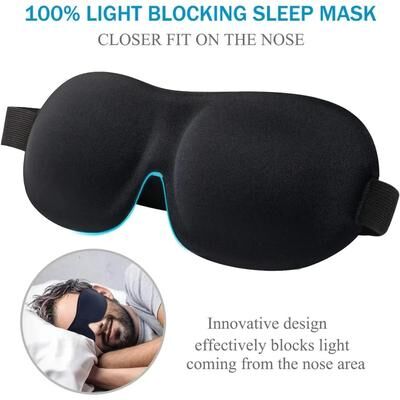 Modern Mode Marketplace Memory Foam Sleep Mask For Blackout Travel Comfort Memory Foam Sleep Mask For Blackout Travel Comfort