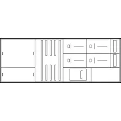 ABN WMS312X5046N Wandlermessschrank 500A MD Sachsen NH3-Zug /Abg 840x1890x340mm IP55 SK1