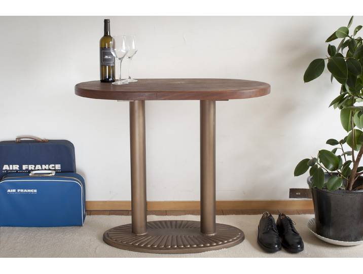 Console en bois ovale Old Washington
