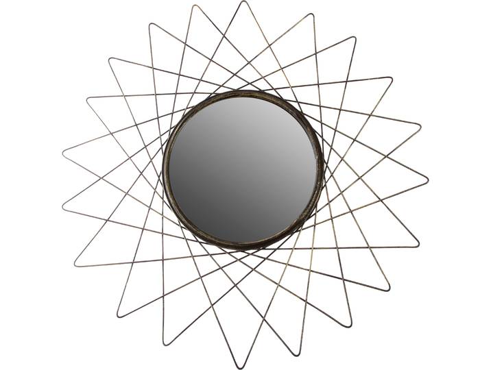Dekospiegel Equlips , gold (goldfarben), B:60cm H:60cm T:2cm, Metall, MYFLAIR MÖBEL & ACCESSOIRES, Spiegel, Dekospiegel, Wandspiegel, Landhaus, rund, gold, Rahmen aus Metall