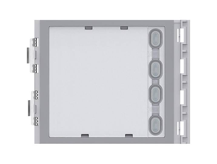 Module de boutons d'appel BTICINO\, 4 boutons d'appel\, 1 rangée\, pour poste de porte SFERA\, 1 pièce.
